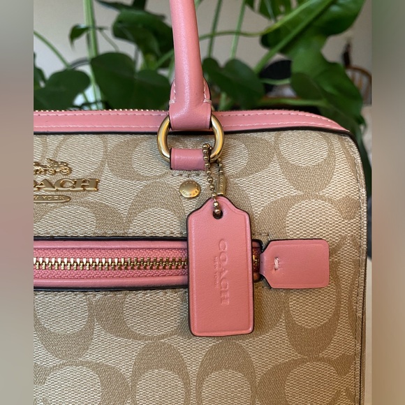 Coach Beige and Pink Women's Bag - Picture 3 of 9